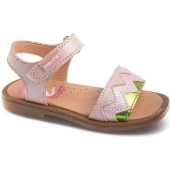 Sandalias Bebé Niña Pablosky de Piel Rosa 030078