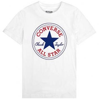 Camiseta Infantil de Manga Corta Chuck Patch CONVERSE Blanca 5-6 Años