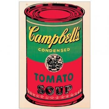Panel Decorativo Pop Art Warhol - Lata de Sopa Campbell 1965, listo para colgar (60x90 cm)