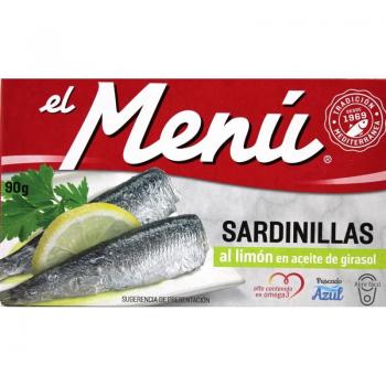 SARDINILLAS EL MENU LIMON 90 GRS