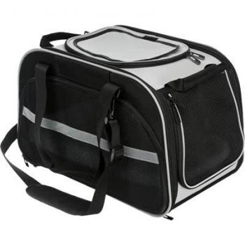 Bolsa de Transporte Trixie Valery para Mascotas - Negro/Gris, 29 cm x 49 cm x 31 cm (Largo x Profundidad x Altura)