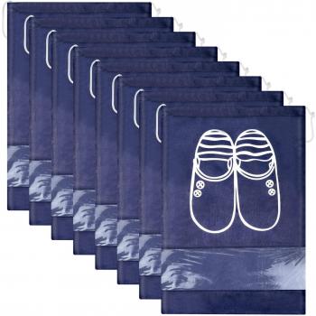 12 Piezas Bolsas de Zapatos,Multifunción a Prueba de Polvo para Viajes, Bolsa Impermeable Telas no Tejidas con Ventana Transparente