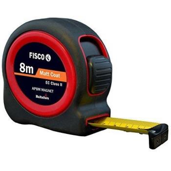 FISCO AP8MMAGEP/D Flexómetro Clase II con caja de ABS recubierta de goma y gancho de final cinta magnético