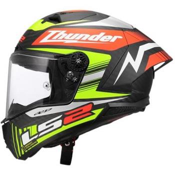 Casco Integral LS2 FF805 Thunder GP Replica Carbon Negro Amarillo Talla L