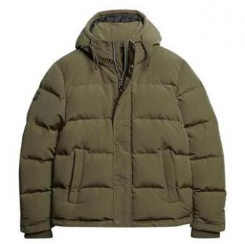 Chaqueta Puffer Acolchada con Capucha Everest Verde para Hombre - Talla XL