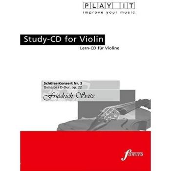 Schüler-Konzert Nr.2,Op.22,d-Dur - Study-CD for Violin