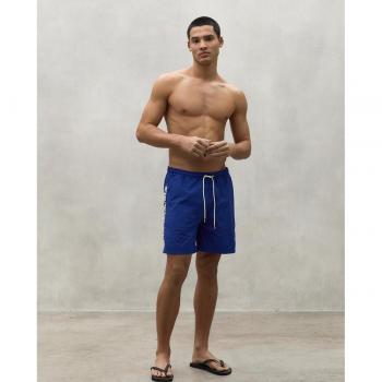 Bañador Shark azul ECOALF - Bañadores de hombre con cierre de cordones y bolsillo francés