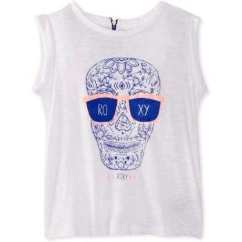 Roxy - Camiseta para niña, talla 8 Years - talla inglesa, color blanco