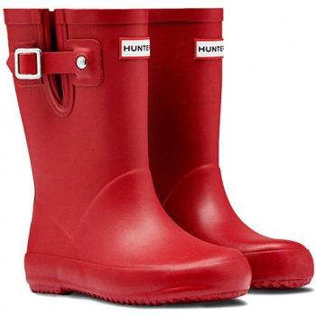 Bota Katiuska Hunter Kids Flat Sole Rojo