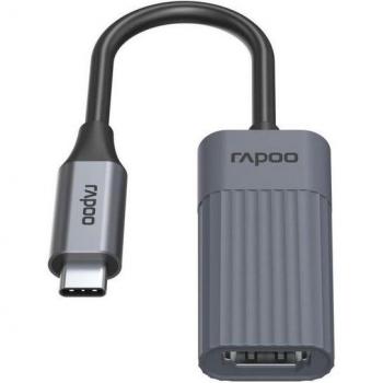 Adaptador USB-C a HDMI Rapoo UCA-1014 Gris, 19.20 cm, para datos y video