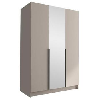 Armario Atlanta 204, Cachemira y Negro, 215x150x58cm, Puertas con Bisagras