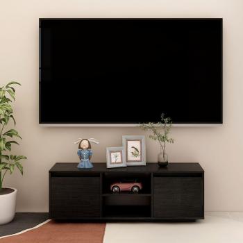 Mueble de TV madera maciza de pino 110x30x40 cm, Mueble de Salon, Mueble TV, Mueble Televisor, Mesa de TV en color natural; Mueble de TV madera maciza de pino negro