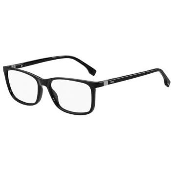Hugo Boss 1573 Black Rectangular Prescription Glasses - Unisex, Full-Rim, Propionate Frame