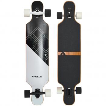 Longboard Apollo Twin Tip DT de Fibra de Vidrio, Ultra Ligero y Estable
