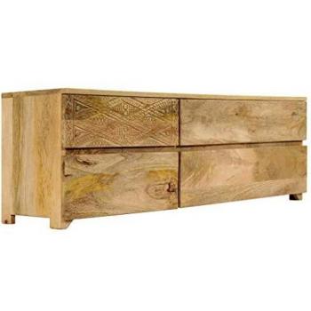vidaXL TV Cabinet Solid Mango Wood 110x30x40 cm