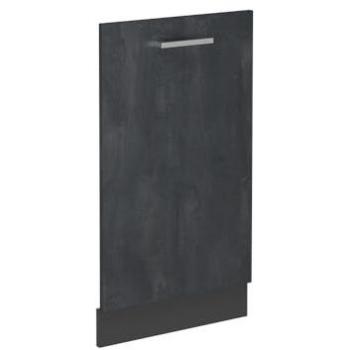 Panel Frontal para Lavavajillas R-Line, Hormigón Negro/Antracita, 45 cm sin Encimera