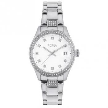 Reloj de Mujer Breil Classic Elegance Ø 28 mm con Esfera Blanca y Pulsera de Acero Plata