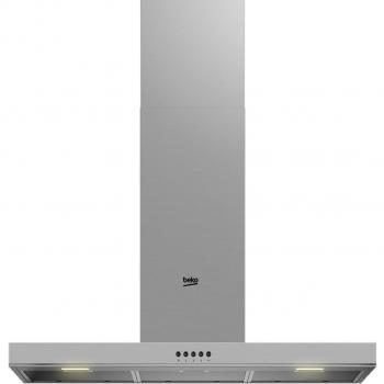 Beko BHCB91622BXH Campana Decorativa de Pared 90 cm Clase B Acero Inoxidable, 3 Niveles de Potencia, Capacidad de Extracción Máxima de 613 m³