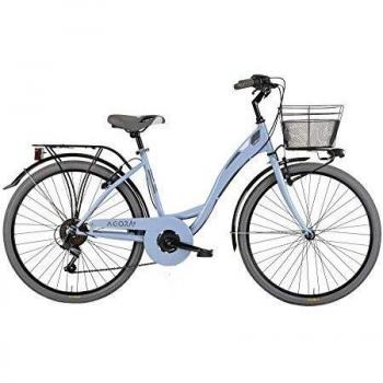 Bicicleta MBM Agora 26 Pulgadas para Mujer, 6 Velocidades, Freno en V, Color Celeste