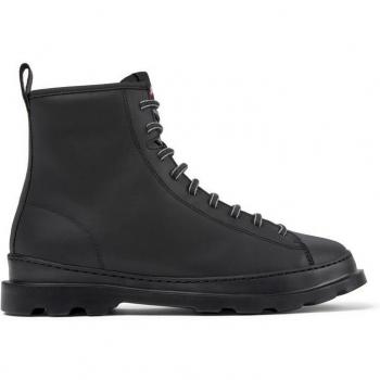 Camper Brutus Natural Rubber Black Ankle Boots for Men - Size 44