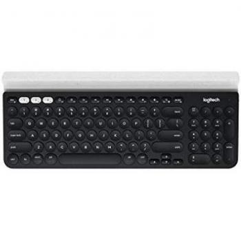 Logitech K780 Teclado Inalámbrico Multi-Dispositivos para Windows, Disposición ‎QWERTZ Suiza, Gris