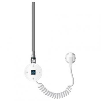 Elemento Calefactor Eléctrico 300W de Acero Inoxidable Blanco para Radiadores con Termostato, Control de Temperatura, Temporizador y Pantalla Digital Táctil
