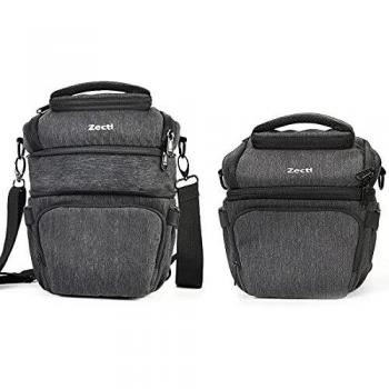 Bolsa de la Cámare, Zecti SLR Bolsa impermeable a prueba de golpes para cámaras retráctiles medianas Estuche con funda de lluvia para Nikon Canon Sony Olympus Cámara compacta cámara sin espejo y lente