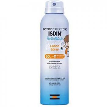 ISDIN Fotoprotector Pediatrics Lotion Spray SPF 50, Protector Solar Corporal para Niños, Hidratante y Muy Ligero, con Extracto de Siempreviva, 250 ml