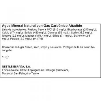 San Pellegrino Agua Mineral Natural Con Gas
