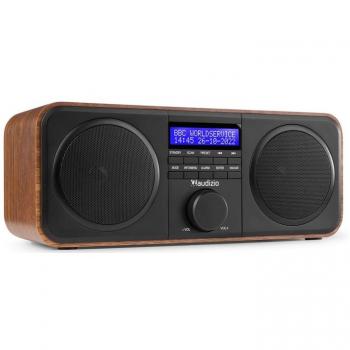 AUDIZIO 102.410 NOVARA DAB+ RADIO FM MADERA