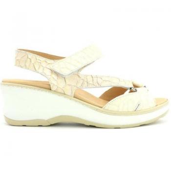 Sandalias de Mujer Velcro Descansflex 18553 Arena