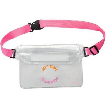Riñonera estanca Fisura Don't Worry I'm Waterproof - Riñonera impermeable con cinturón ajustable, dimensiones 22,5 cm x 12,5 cm