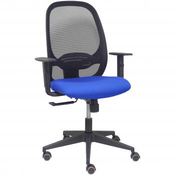 Silla de Oficina Ergonómica Azul con Asiento Bali y Brazos Regulables - Modelo P&C 9B10CRP