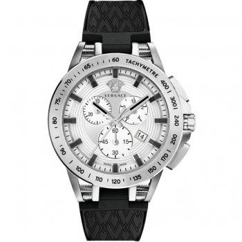 Versace Sport Tech Chronograph Watch, Gray male, Size: ONE SIZE