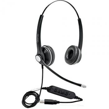 Auricular Cablado Gearlab G4040 USB Tipo A Binaural con Micrófono Cancelador de Ruido - Garantía 24 Meses