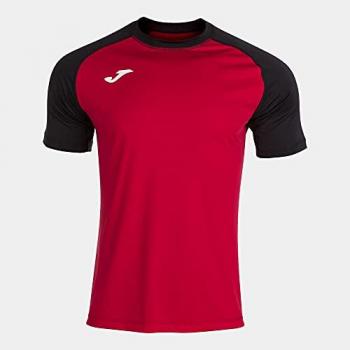 Camiseta de manga corta para hombre Teamwork Joma roja y negra