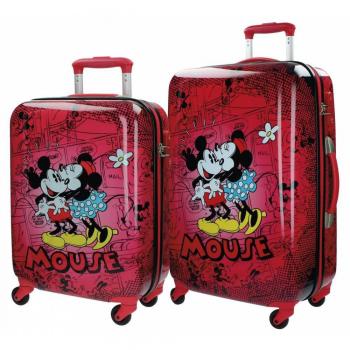 Set 2/Trolley Abs 55/67cm.4r.Retro Comic Red