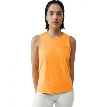 Camiseta sin mangas de mujer Race Born Living Yoga en color naranja - Talla S