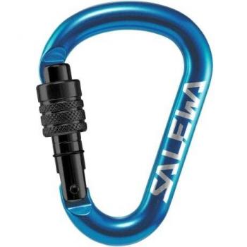 Salewa Mosquetón HMS Screw G2 Pequeño Azul Negro S