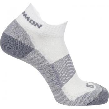 Calcetines de running Salomon Aero Ankle blanco gris L