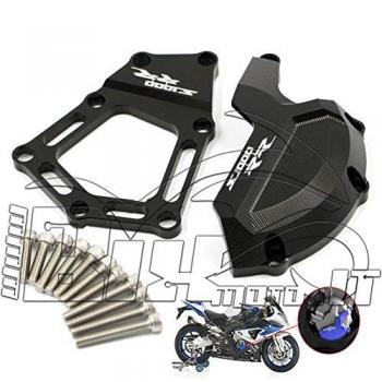 Copri Carter carcasa Motor Aluminio CNC BMW S1000RR HP4 2013 2014 2015 Negro