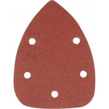 Hojas de lija triangulares autoadherentes Silverline 196588, 140 mm, grano 240, paquete de 10 pzas