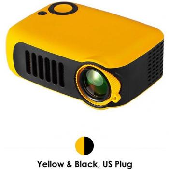 Mini proyector portátil A2000 con pantalla plegable, 320x240p, compatible con tarjeta Micro SD y HDMI de 1080P, incluye pantalla de 100/120 pulgadas