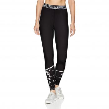 New Balance Accelerate Print Mallas, Mujer, Black/White, M