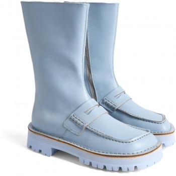 CAMPERLAB Eki Ankle Boots for Women - Blue, Size 41, Smooth Leather