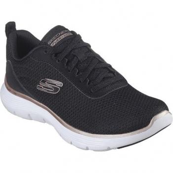 Zapatillas de fitness/cross training Skechers Flex Appeal 5.0 Mujer Negro