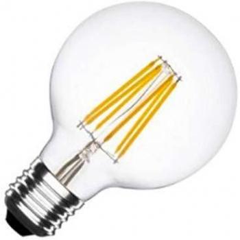 Eskriss 8248, Bombilla led decorativa de filamentos, 6W, E27 , lm 610, A+, potencia 220V, grados de luminosidad 320º, luz cálida