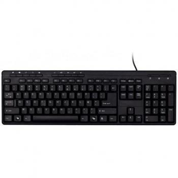Teclado Multimedia Slim Bluestork USB en Negro con Diseño Español BS-KB-MFIRST2/SP
