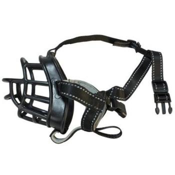 Bozal Flexible de Silicona para Perro Talla L, Dimensiones 8x26x39-51cm