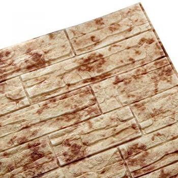 WANWEITONG 3D Papel Pintado ladrillo, PE de Espuma de 3D Wallpaper, DIY Pared Pegatinas Decoración de Pared en Relieve Piedra de ladrillo Para Casa de Estar TV Fondo Pared